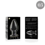 NEBULA SERIES BY IBIZA – PLUG ANAL MODÈLE 3 VERRE BOROSILICATE TRANSPARENT 11 CM -O- 5 CM