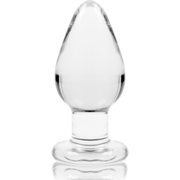 NEBULA SERIES BY IBIZA - PLUG ANAL MODÈLE 3 VERRE BOROSILICATE TRANSPARENT 11 CM -O- 5 CM-NEBULA SERIES BY IBIZA-sextoys-lingerie-bdsm-hygiène-sexshop