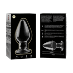 NEBULA SERIES BY IBIZA – PLUG ANAL MODÈLE 3 VERRE BOROSILICATE TRANSPARENT 11 CM -O- 5 CM