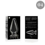NEBULA SERIES BY IBIZA – PLUG ANAL MODÈLE 4 VERRE BOROSILICATE CLAIR 11 CM -O- 5 CM