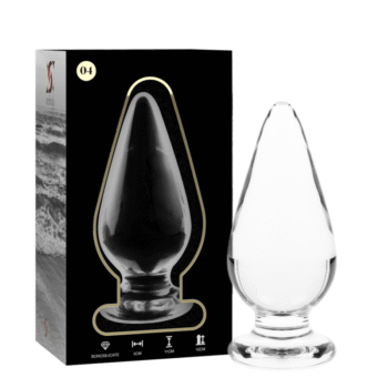 NEBULA SERIES BY IBIZA - PLUG ANAL MODÈLE 4 VERRE BOROSILICATE CLAIR 11 CM -O- 5 CM-NEBULA SERIES BY IBIZA-sextoys-lingerie-bdsm-hygiène-sexshop