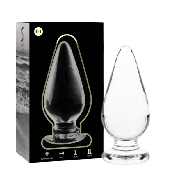 NEBULA SERIES BY IBIZA - PLUG ANAL MODÈLE 4 VERRE BOROSILICATE CLAIR 11 CM -O- 5 CM-NEBULA SERIES BY IBIZA-sextoys-lingerie-bdsm-hygiène-sexshop