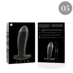 NEBULA SERIES BY IBIZA – PLUG ANAL MODÈLE 5 VERRE BOROSILICATE CLAIR 12.5 CM -O- 3.5 CM