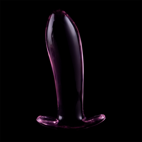 NEBULA SERIES BY IBIZA - PLUG ANAL MODÈLE 5 VERRE BOROSILICATE ROSE 12.5 CM -O- 3.5 CM-NEBULA SERIES BY IBIZA-sextoys-lingerie-bdsm-hygiène-sexshop