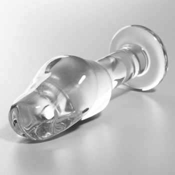 NEBULA SERIES BY IBIZA - PLUG ANAL MODÈLE 6 VERRE BOROSILICATE CLAIR 12.5 CM -O- 4 CM-NEBULA SERIES BY IBIZA-sextoys-lingerie-bdsm-hygiène-sexshop