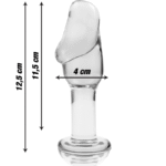 NEBULA SERIES BY IBIZA – PLUG ANAL MODÈLE 6 VERRE BOROSILICATE CLAIR 12.5 CM -O- 4 CM