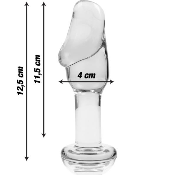 NEBULA SERIES BY IBIZA - PLUG ANAL MODÈLE 6 VERRE BOROSILICATE CLAIR 12.5 CM -O- 4 CM-NEBULA SERIES BY IBIZA-sextoys-lingerie-bdsm-hygiène-sexshop