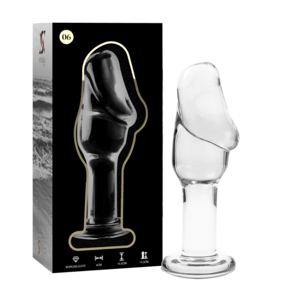NEBULA SERIES BY IBIZA - PLUG ANAL MODÈLE 6 VERRE BOROSILICATE CLAIR 12.5 CM -O- 4 CM-NEBULA SERIES BY IBIZA-sextoys-lingerie-bdsm-hygiène-sexshop