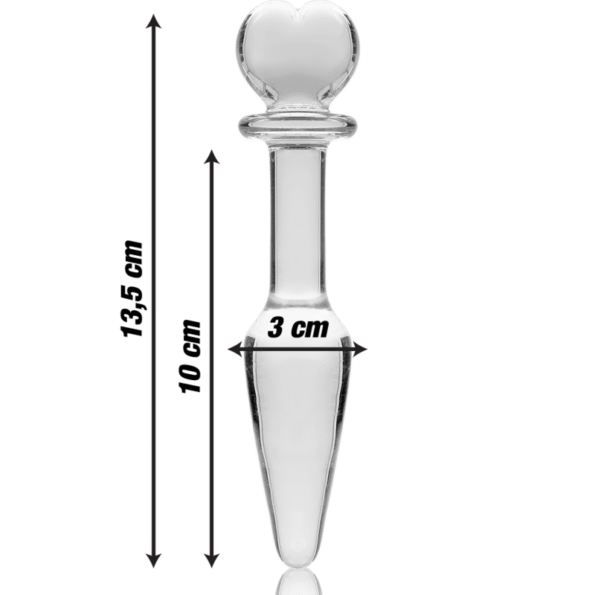 NEBULA SERIES BY IBIZA - PLUG ANAL MODÈLE 7 VERRE BOROSILICATE CLAIR 13.5 CM -O- 3 CM-NEBULA SERIES BY IBIZA-sextoys-lingerie-bdsm-hygiène-sexshop