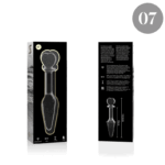 NEBULA SERIES BY IBIZA – PLUG ANAL MODÈLE 7 VERRE BOROSILICATE CLAIR 13.5 CM -O- 3 CM