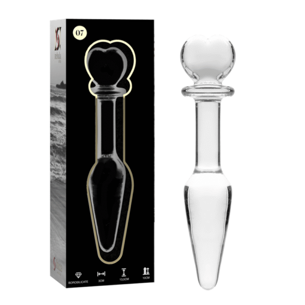 NEBULA SERIES BY IBIZA - PLUG ANAL MODÈLE 7 VERRE BOROSILICATE CLAIR 13.5 CM -O- 3 CM-NEBULA SERIES BY IBIZA-sextoys-lingerie-bdsm-hygiène-sexshop