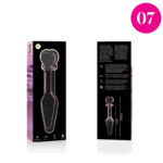 NEBULA SERIES BY IBIZA – PLUG ANAL MODÈLE 7 VERRE BOROSILICATE ROSE 13.5 CM -O- 3 CM