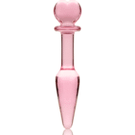 NEBULA SERIES BY IBIZA – PLUG ANAL MODÈLE 7 VERRE BOROSILICATE ROSE 13.5 CM -O- 3 CM