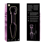 NEBULA SERIES BY IBIZA – PLUG ANAL MODÈLE 7 VERRE BOROSILICATE ROSE 13.5 CM -O- 3 CM