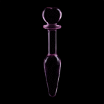 NEBULA SERIES BY IBIZA – PLUG ANAL MODÈLE 7 VERRE BOROSILICATE ROSE 13.5 CM -O- 3 CM