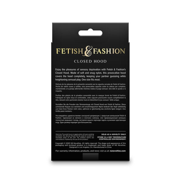 NS NOVELTIES - FETISH & FASHION CAGOULE FERMÉE NYLON BLANC-NS NOVELTIES-sextoys-lingerie-bdsm-hygiène-sexshop
