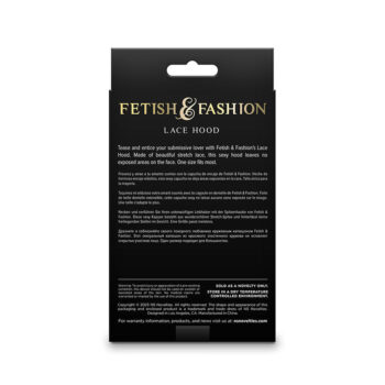 NS NOVELTIES - FETISH & FASHION CAPUCHE EN DENTELLE NOIRE-NS NOVELTIES-sextoys-lingerie-bdsm-hygiène-sexshop