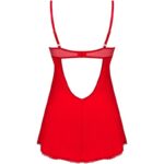OBSESSIVE – CHEMISE & STRING INGRIDIA ROUGE XS/S
