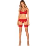 OBSESSIVE – INGRIDIA ENSEMBLE TROIS PIÈCES ROUGE XS/S