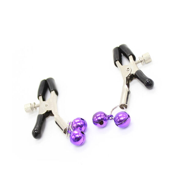 OHMAMA FETISH - Pinces à tétons AVEC CLOCHE LILAS-OHMAMA FETISH-sextoys-lingerie-bdsm-hygiène-sexshop