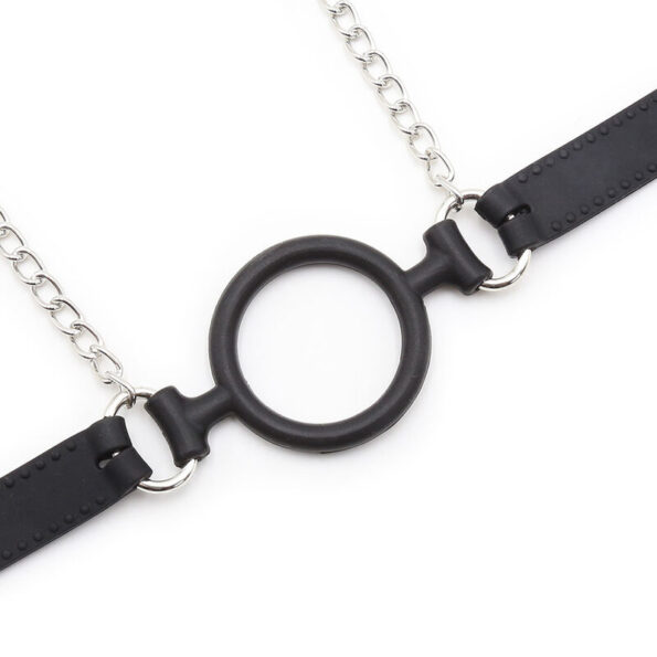OHMAMA FETISH - RING GAG AVEC CHAÎNES ET PINCES À TÉLÉNOLS-OHMAMA FETISH-sextoys-lingerie-bdsm-hygiène-sexshop