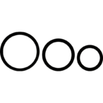 OHMAMA – LOT DE 3 ANNEAUX EN SILICONE NOIR