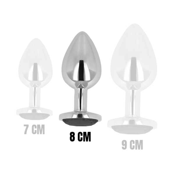 OHMAMA - PLUG ANAL AVEC CRISTAL NOIR 8 CM-OHMAMA ANAL-sextoys-lingerie-bdsm-hygiène-sexshop