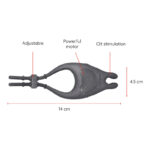 ONINDER – ANNEAU VIBRATEUR RÉGLABLE RECHARGEABLE PAMPA AVEC STIMULATEUR DE CLITORIS 10 VITESSES – APPLICATION GRATUITE