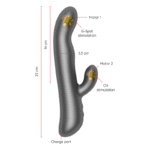 ONINDER – OSLO VIBRATION ET ROTATION NOIR – APPLICATION GRATUITE