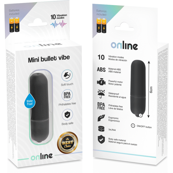 ONLINE - MINI BALLE VIBRANT NOIRE-ONLINE-sextoys-lingerie-bdsm-hygiène-sexshop