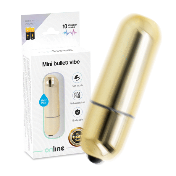 ONLINE - MINI BALLE VIBRANTE DORÉE-ONLINE-sextoys-lingerie-bdsm-hygiène-sexshop