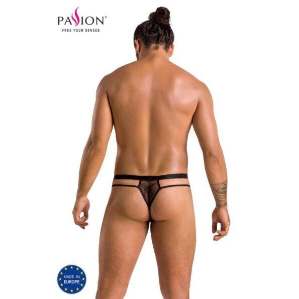 PASSION - 029 STRING COLLIN NOIR L/XL-PASSION MEN-sextoys-lingerie-bdsm-hygiène-sexshop