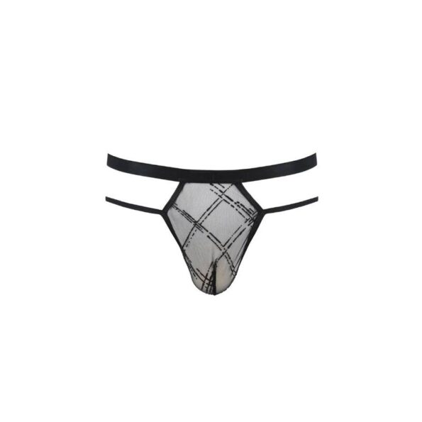 PASSION - 029 STRING COLLIN NOIR L/XL-PASSION MEN-sextoys-lingerie-bdsm-hygiène-sexshop