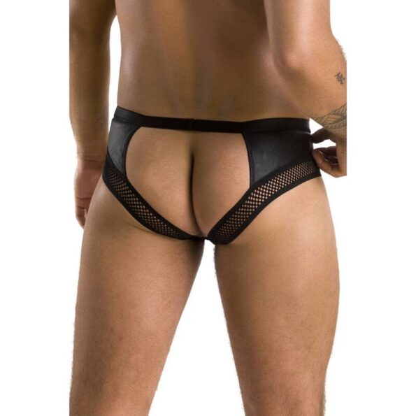 PASSION - 030 SLIP OUVERT TOM NOIR L/XL-PASSION MEN-sextoys-lingerie-bdsm-hygiène-sexshop