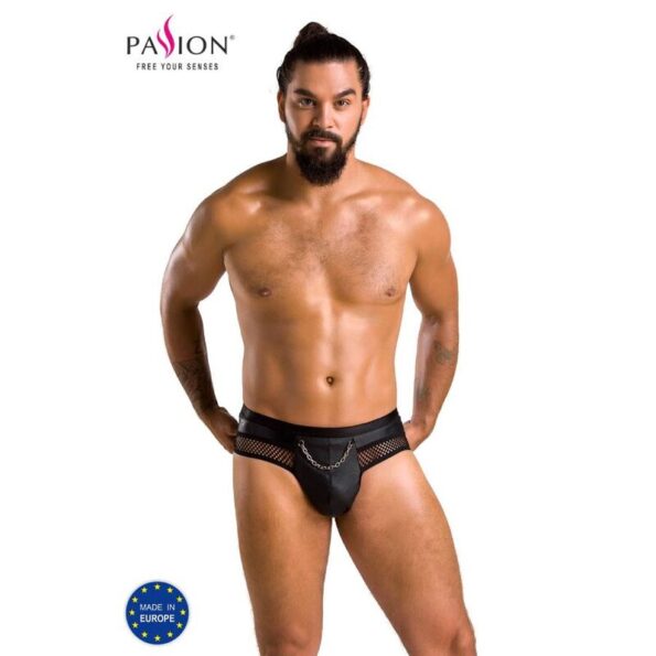 PASSION - 030 SLIP OUVERT TOM NOIR L/XL-PASSION MEN-sextoys-lingerie-bdsm-hygiène-sexshop