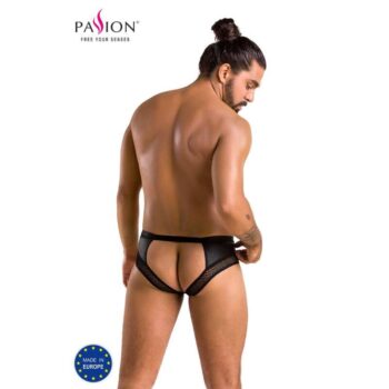 PASSION - 030 SLIP OUVERT TOM NOIR S/M-PASSION MEN-sextoys-lingerie-bdsm-hygiène-sexshop