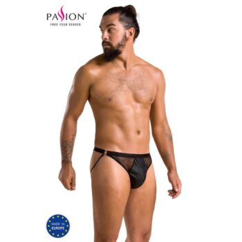 PASSION - 034 SLIP OPEN LUKE NOIR S/M-PASSION MEN-sextoys-lingerie-bdsm-hygiène-sexshop