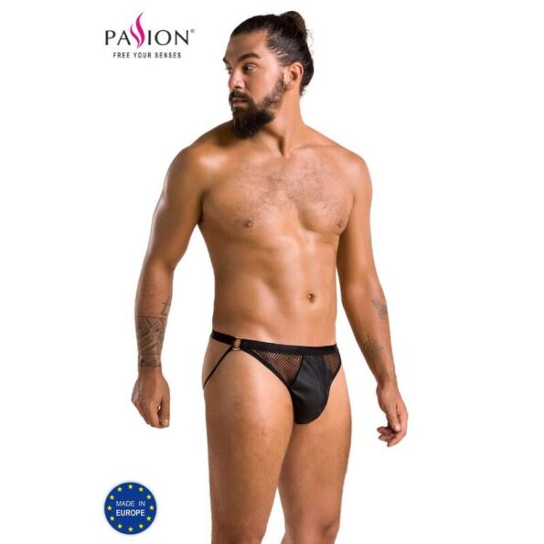 PASSION - 034 SLIP OPEN LUKE NOIR S/M-PASSION MEN-sextoys-lingerie-bdsm-hygiène-sexshop