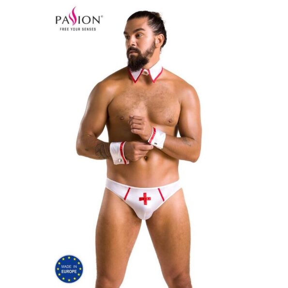 PASSION - 037 SLIP GREGORY BLANC L/XL-PASSION MEN-sextoys-lingerie-bdsm-hygiène-sexshop