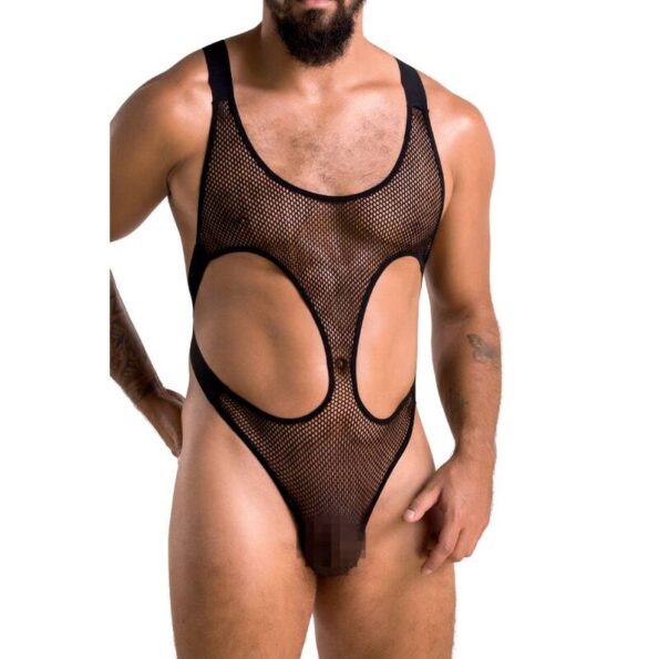 PASSION - 040 BODY LEON NOIR L/XL-PASSION MEN-sextoys-lingerie-bdsm-hygiène-sexshop