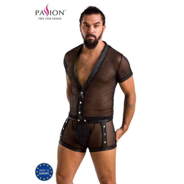 PASSION - 052 ENSEMBLE MICHAEL BLACK S/M-PASSION MEN-sextoys-lingerie-bdsm-hygiène-sexshop