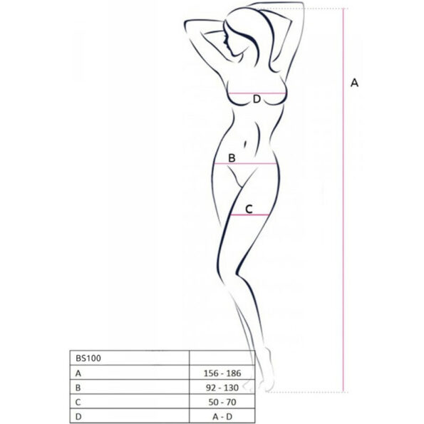 PASSION - BODYSTOCKING BS100 NOIR TAILLE UNIQUE-PASSION WOMAN BODYSTOCKINGS-sextoys-lingerie-bdsm-hygiène-sexshop