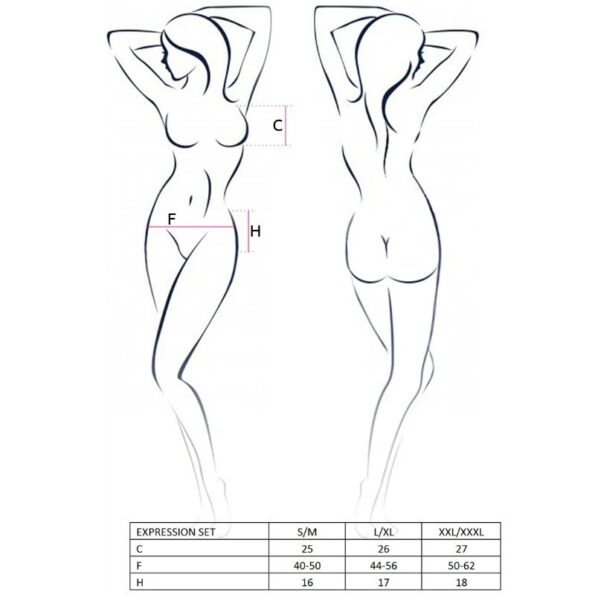 PASSION - ENSEMBLE EXPRESSION FEMME TAILLE L/XL FETISH-PASSION WOMAN SETS-sextoys-lingerie-bdsm-hygiène-sexshop