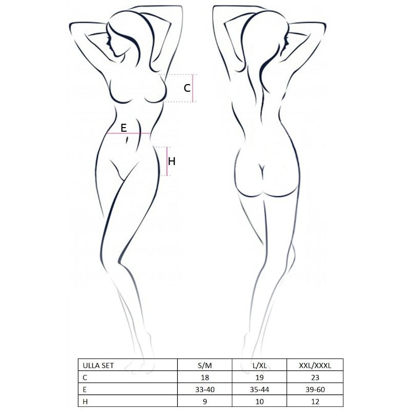 PASSION - ENSEMBLE FEMME ULLA TAILLE L/XL PASSION - ENSEMBLE FEMME ULLA TAILLE L/XL-PASSION WOMAN SETS-sextoys-lingerie-bdsm-hygiène-sexshop