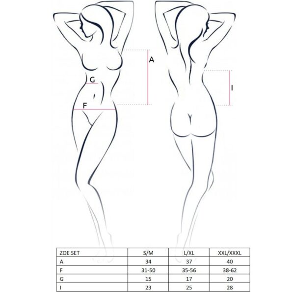 PASSION - ENSEMBLE ZOE FEMME TAILLE S/M-PASSION WOMAN SETS-sextoys-lingerie-bdsm-hygiène-sexshop