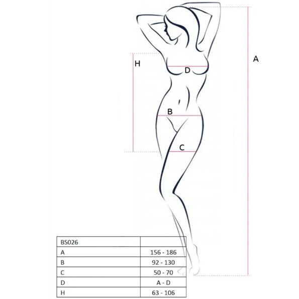 PASSION - FEMME BS026 BODYSTOCKING STYLE ROBE NOIR TAILLE UNIQUE-PASSION WOMAN BODYSTOCKINGS-sextoys-lingerie-bdsm-hygiène-sexshop