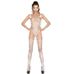 PASSION - FEMME BS034 BODYSTOCKING BLANC TAILLE UNIQUE-PASSION WOMAN-sextoys-lingerie-bdsm-hygiène-sexshop