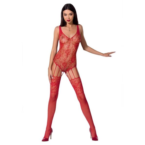 PASSION - FEMME BS074 BODYSTOCKING TAILLE UNIQUE ROUGE-PASSION WOMAN-sextoys-lingerie-bdsm-hygiène-sexshop