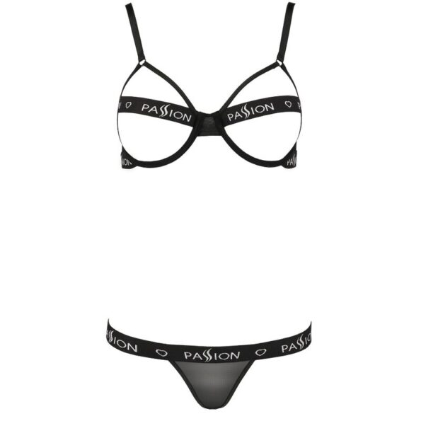 PASSION - KYOUKA ENSEMBLE DEUX PIÈCES NOIR L/XL-PASSION WOMAN SETS-sextoys-lingerie-bdsm-hygiène-sexshop