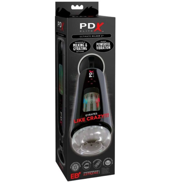PDX ELITE - STROKER ULTIMATE MILKER 2 ROTATIF ET VIBRATEUR-PDX ELITE-sextoys-lingerie-bdsm-hygiène-sexshop